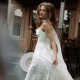 The Venetia Corset and Chiffon Maxi Skirt Set